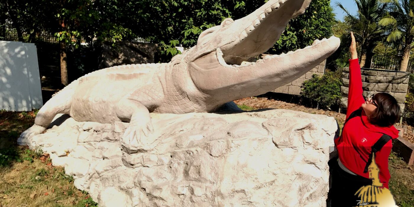 Crocodile sculpture 鱷魚雕塑